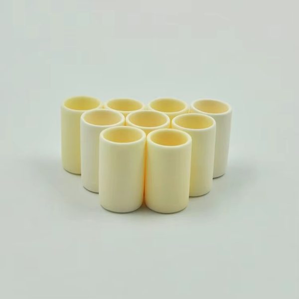 High Temperature 99%al2o3 Alumina Ceramic Cylinder Melting Boat Crucible for Labs