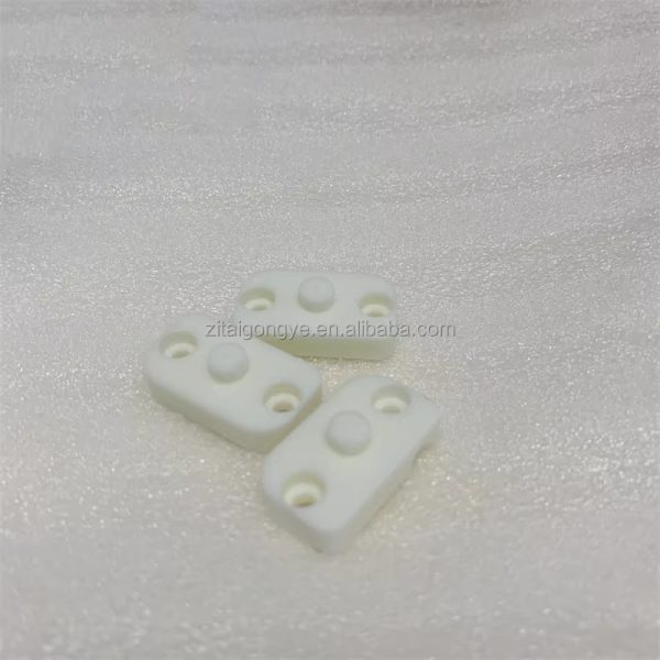 Customized Size Al2O3 Ceramic Terminal Blocks 99.5% Alumina Ceramic High Quality Insulating Parts Welding Cutting Punching