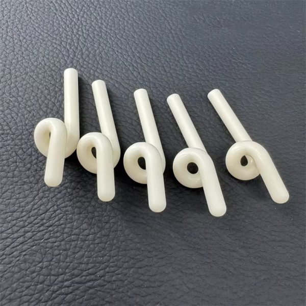 Factory Price Al2O3 Ceramic Pigtail Thread Guide for Textile Machine Low Thermal Conductivity Welding Service Included