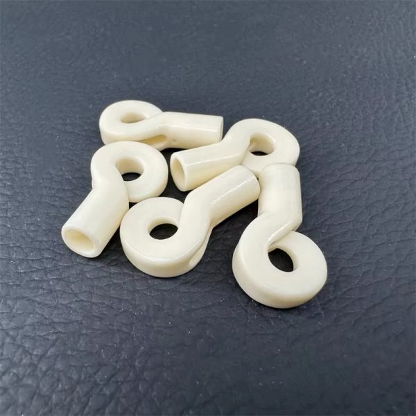 Factory Direct Wear Resistance Ivory Alumina Ceramic O Type Textile Thread Yarn Guide Ceramic Parts Cutting Welding Services