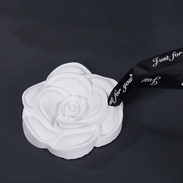 Rose Flower Gypsum Stone Air Freshener Long-Lasting Interior Fragrance Diffuser Ceramic Plates Custom Services - Image 3