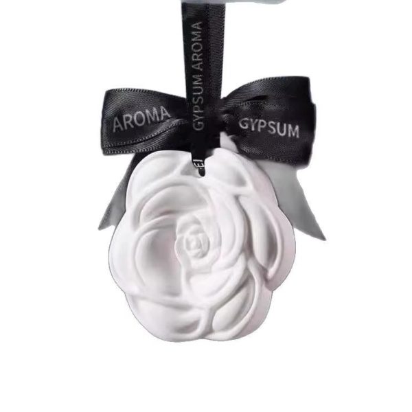 Rose Flower Gypsum Stone Air Freshener Long-Lasting Interior Fragrance Diffuser Ceramic Plates Custom Services - Image 4