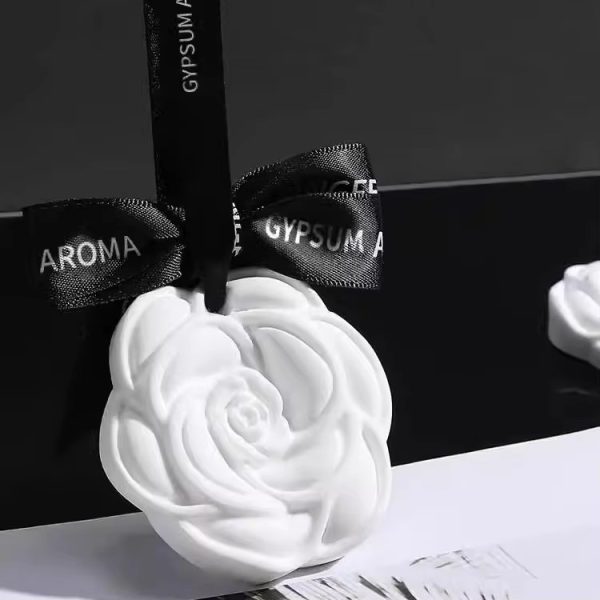 Rose Flower Gypsum Stone Air Freshener Long-Lasting Interior Fragrance Diffuser Ceramic Plates Custom Services - Image 5