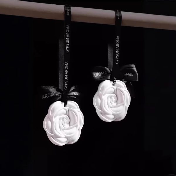 Rose Flower Gypsum Stone Air Freshener Long-Lasting Interior Fragrance Diffuser Ceramic Plates Custom Services - Image 7