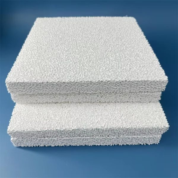 Industrial Cast Foundry Porous Alumina Ceramic Foam Filter 10-30 PPI Wear Resistance Square Pattern Zirconia Material Welding