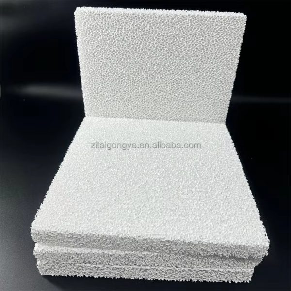 Industrial Cast Foundry Porous Alumina Ceramic Foam Filter 10-30 PPI Wear Resistance Square Pattern Zirconia Material Welding - Image 3