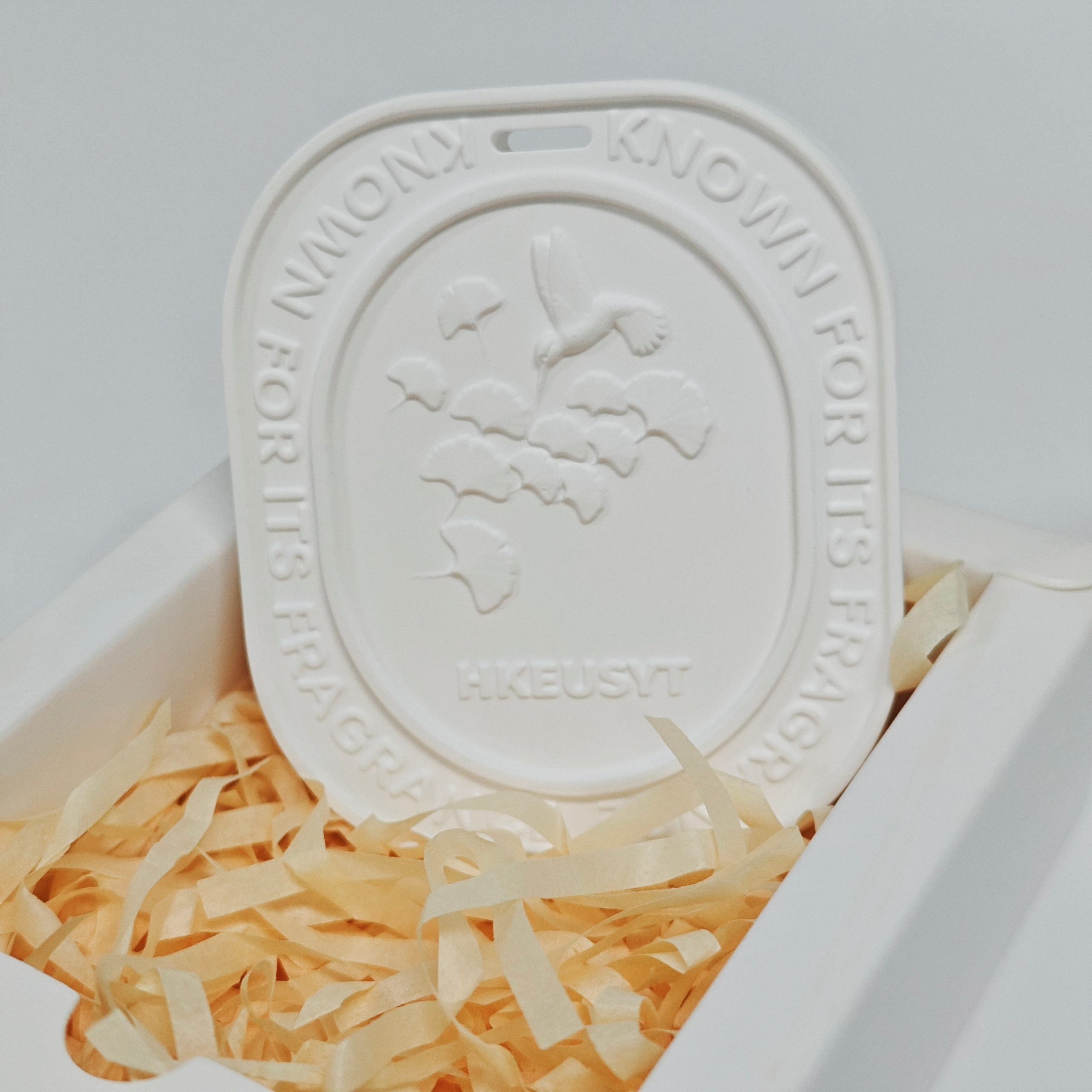 Customizable Ceramic Plates Gypsum Eco-friendly Aromatherapy Essential Oil Room Wardrobe Fragrance Clothing Fragrance Pendant