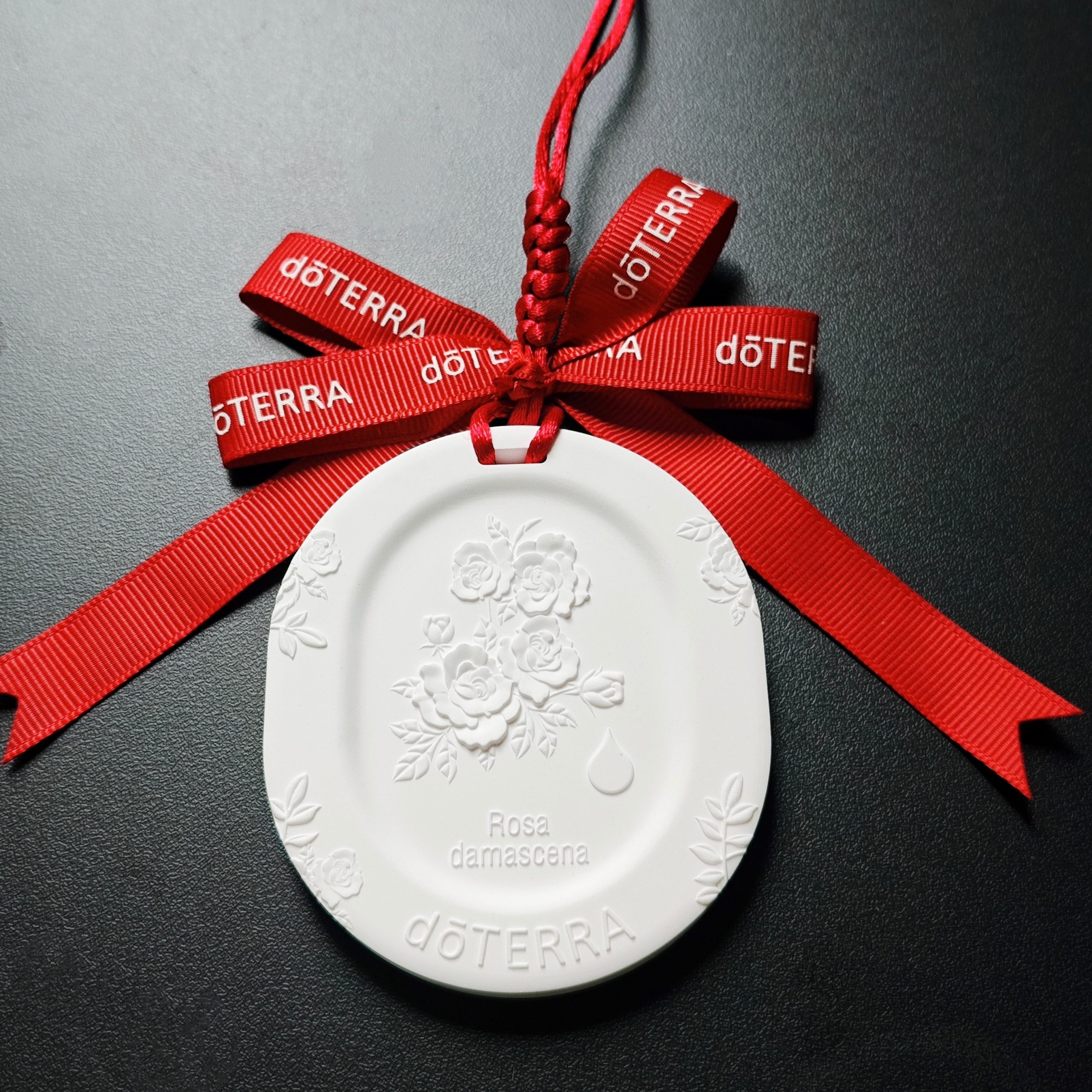 Custom Wedding Gift Ceramic Floral Car Air Freshener Diffuser Hanging Fragrance Pendant for Home, Auto, Wardrobe - Image 2