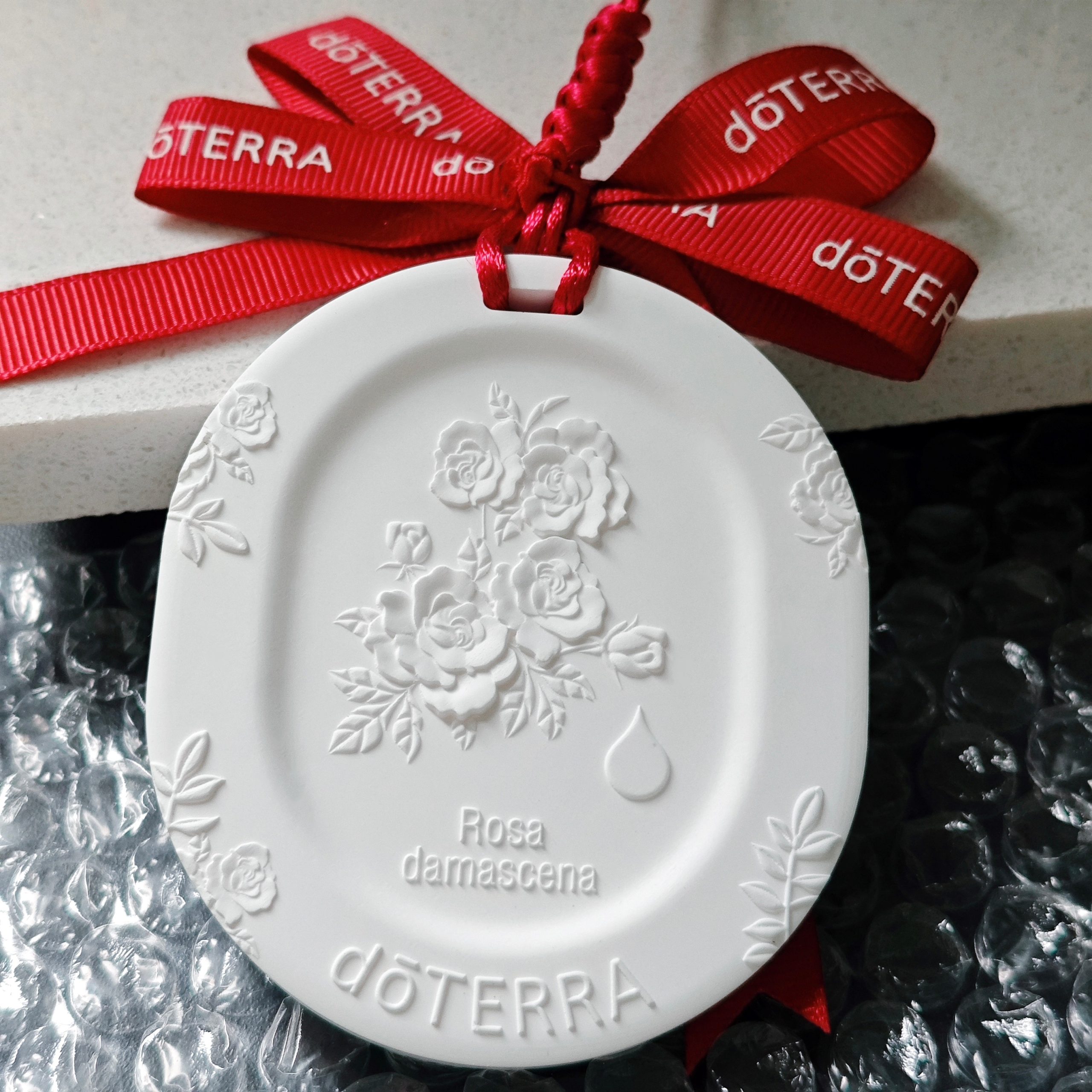 Custom Wedding Gift Ceramic Floral Car Air Freshener Diffuser Hanging Fragrance Pendant for Home, Auto, Wardrobe - Image 11