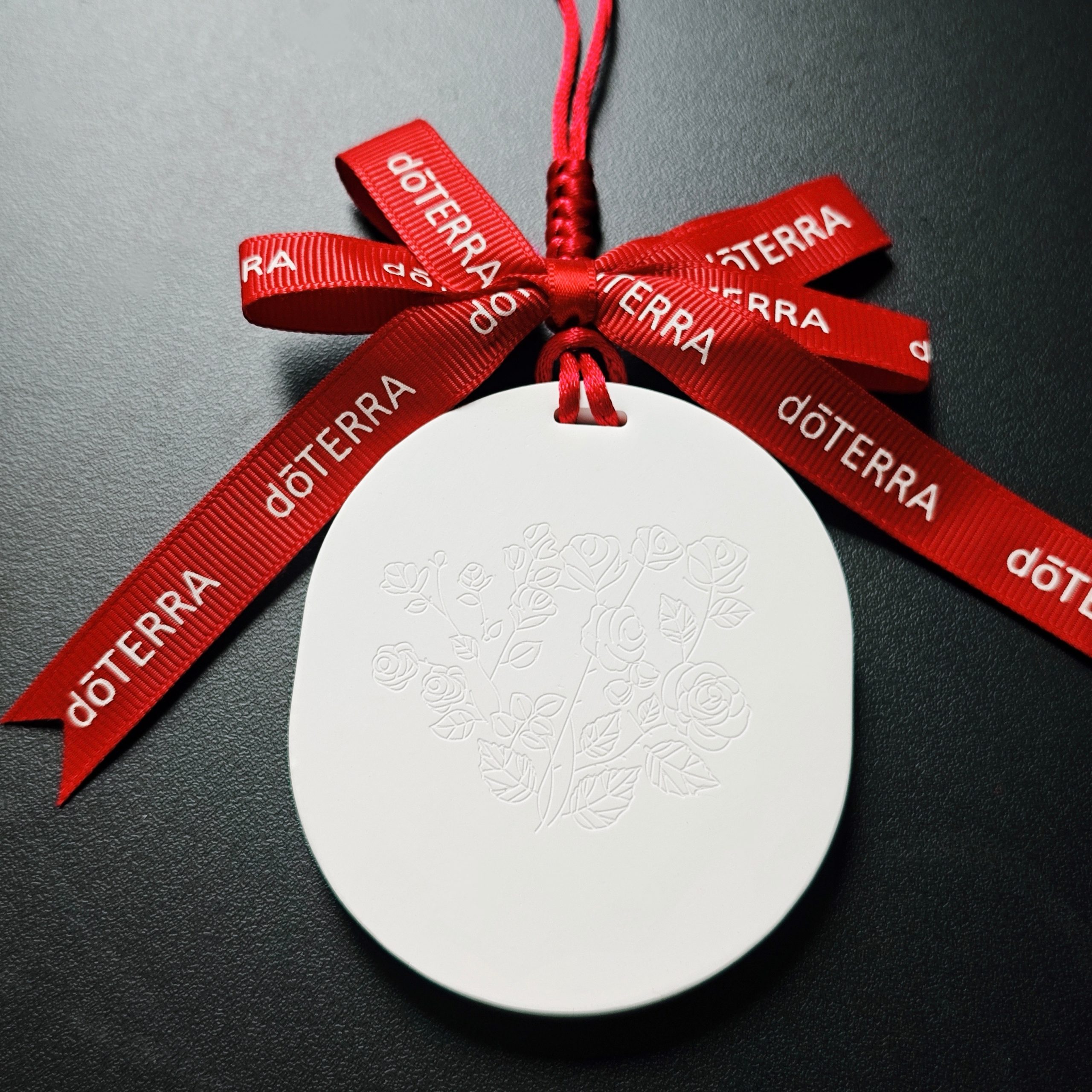 Custom Wedding Gift Ceramic Floral Car Air Freshener Diffuser Hanging Fragrance Pendant for Home, Auto, Wardrobe - Image 3