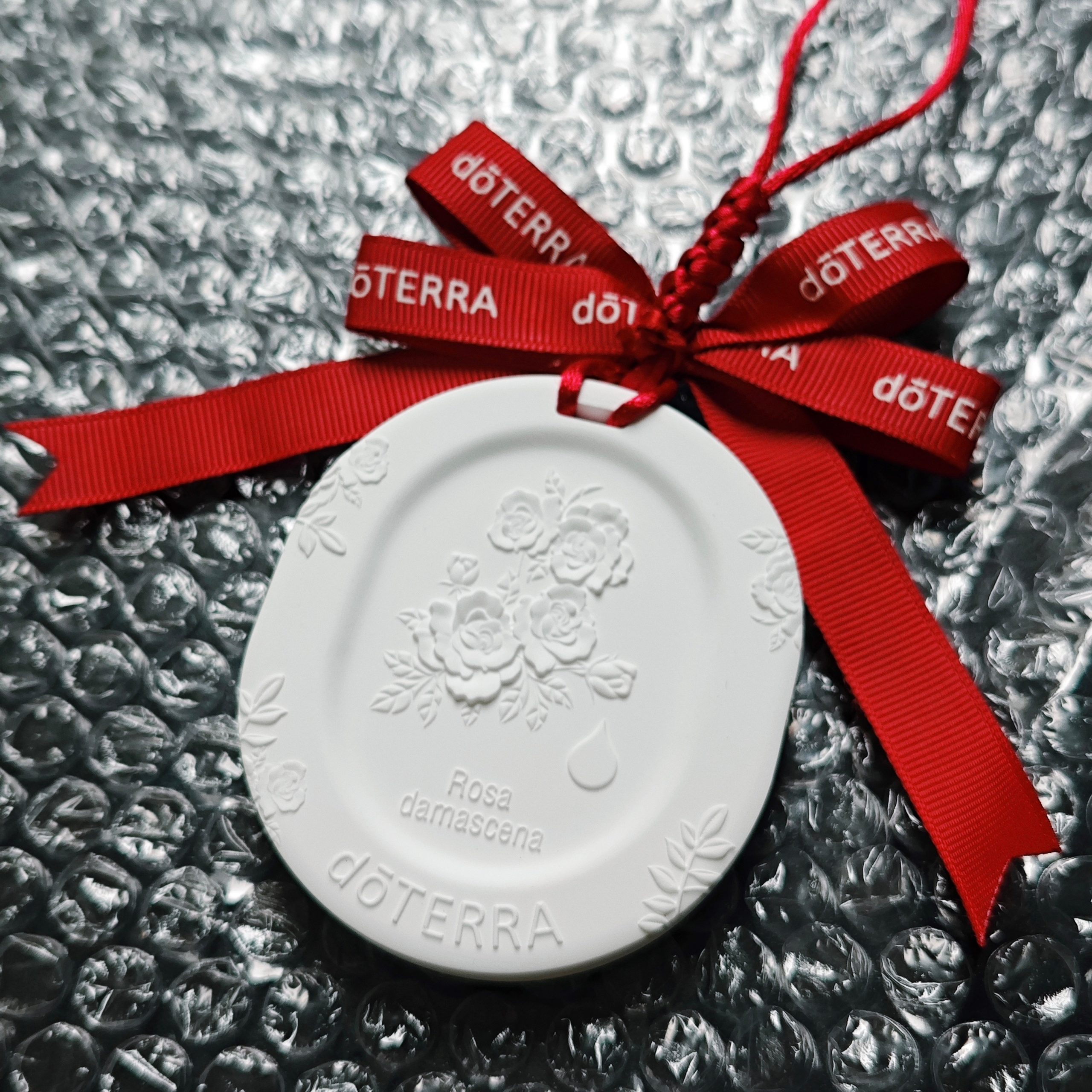 Custom Wedding Gift Ceramic Floral Car Air Freshener Diffuser Hanging Fragrance Pendant for Home, Auto, Wardrobe - Image 6