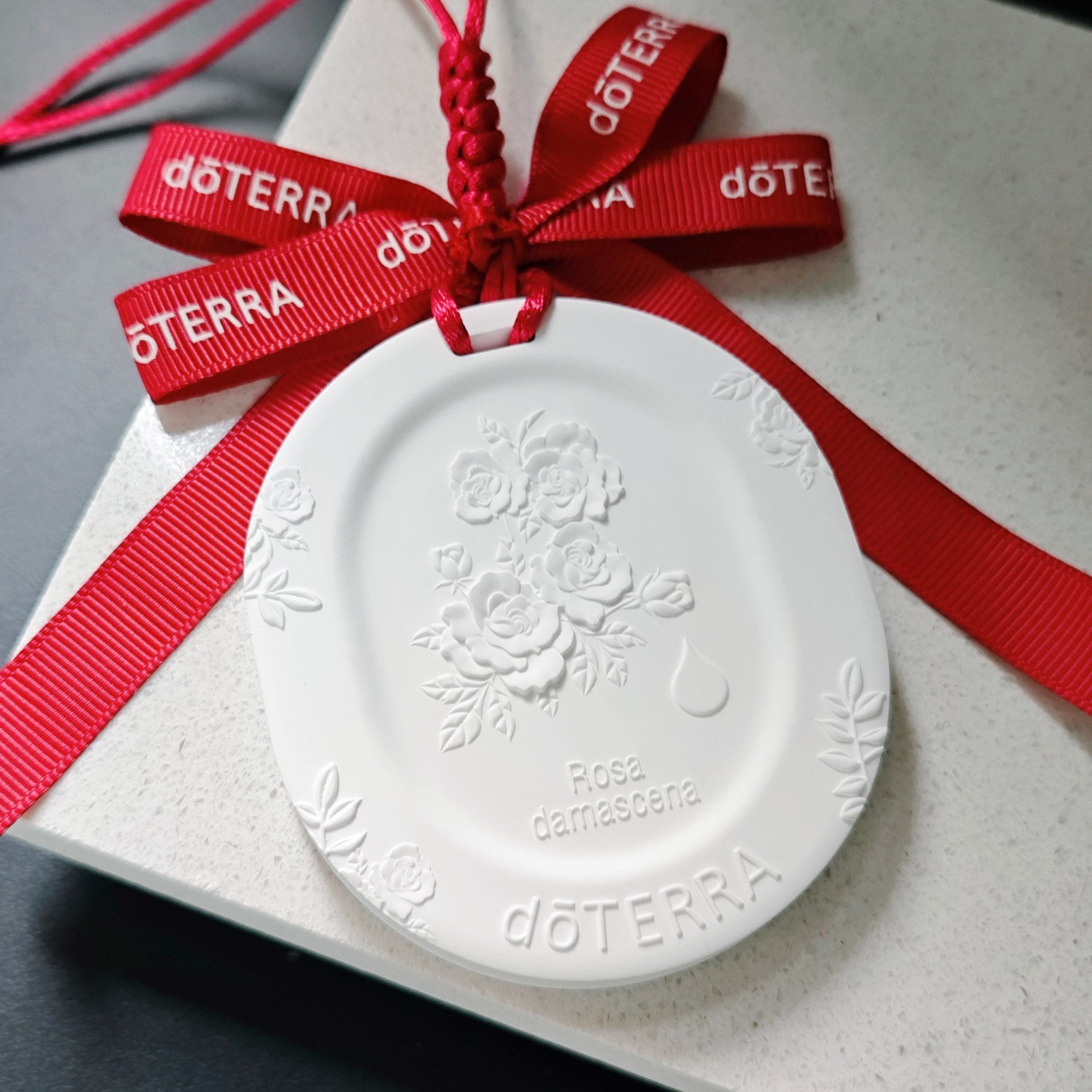 Custom Wedding Gift Ceramic Floral Car Air Freshener Diffuser Hanging Fragrance Pendant for Home, Auto, Wardrobe - Image 7