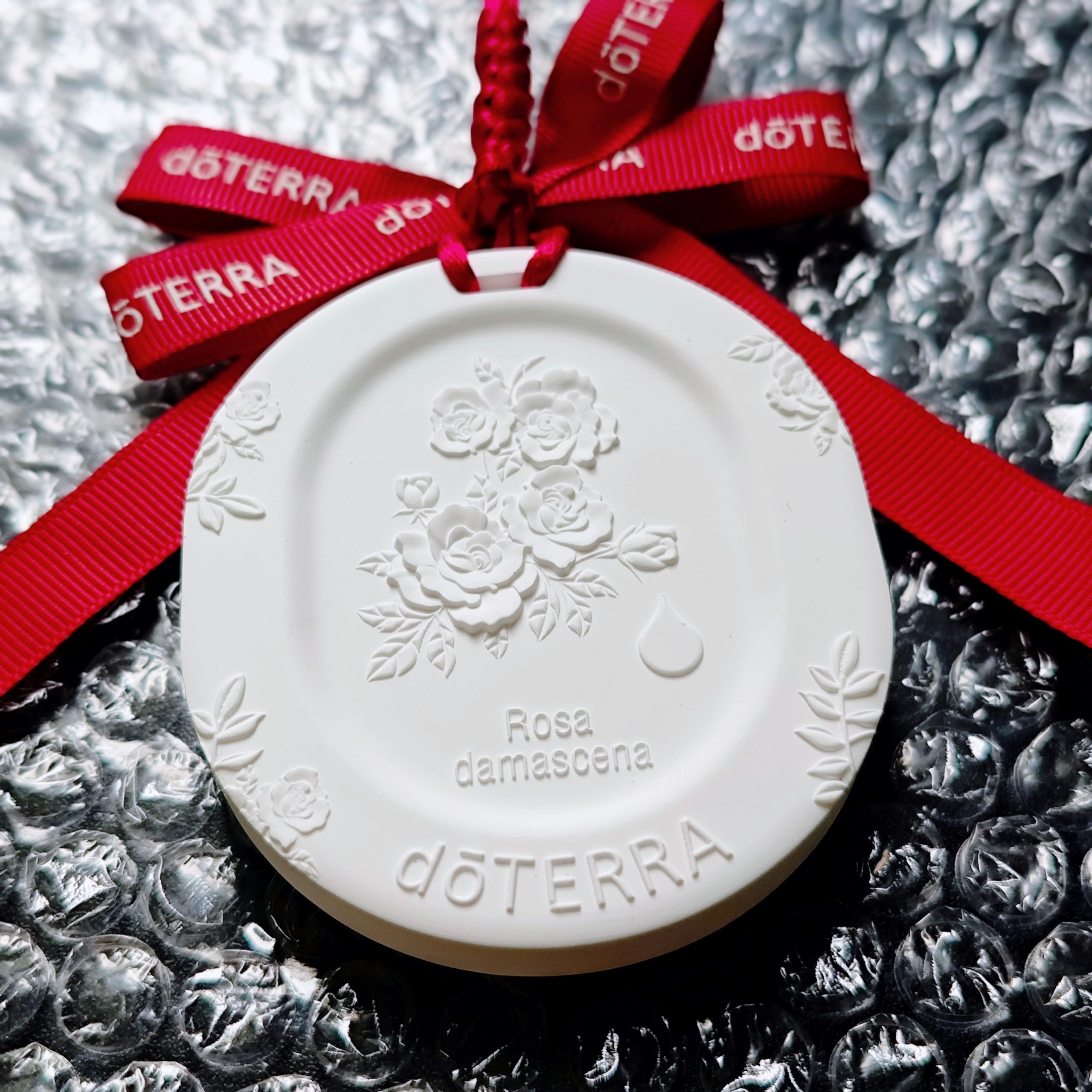 Custom Wedding Gift Ceramic Floral Car Air Freshener Diffuser Hanging Fragrance Pendant for Home, Auto, Wardrobe - Image 8