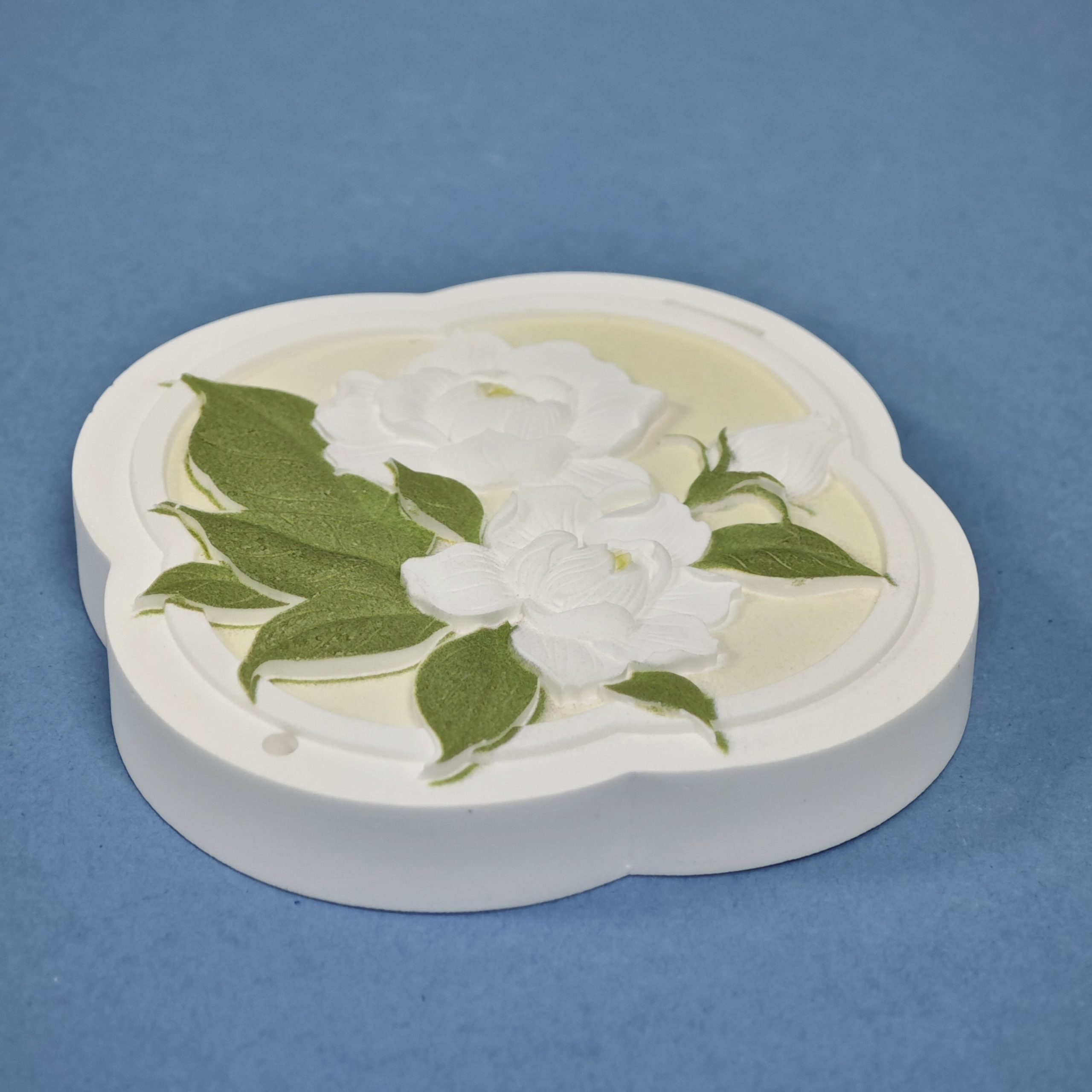 Chinese-Style Ceramic Diffuser Stone Gardenia Car Plaster Aroma Tablet Aromatherapy Fragrance Lasting Odor Removing Pendant - Image 5